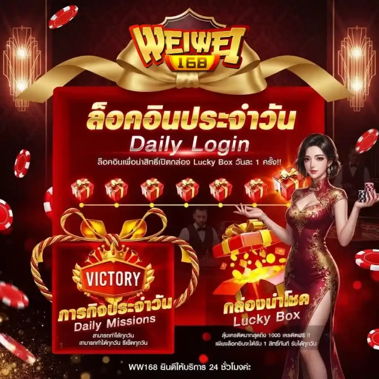 weiwei-168-ล็อคอินประจำวัน